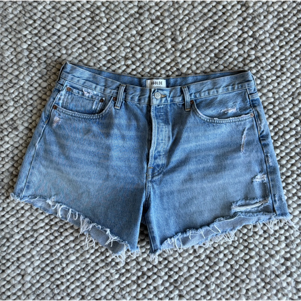 Agolde Parker cutoff jean shorts
